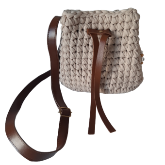 Bolsa saco de crochê 