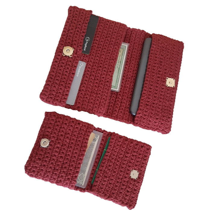 Kit carteiras de crochê 